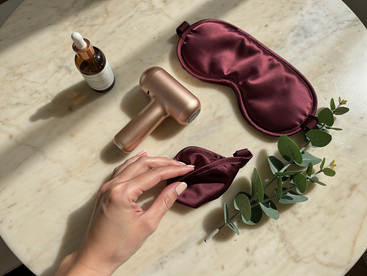 Body-safe intimate wellness products on a marble surface — selecting the right tools for WLW intimacy without penetrative-only assumptions