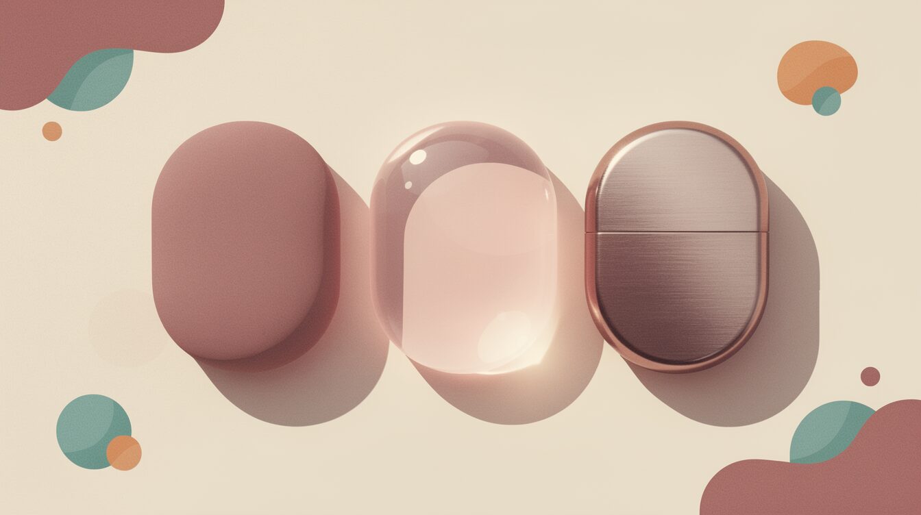 Body-safe dildo materials in Malaysia: matte silicone, glass and brushed steel finishes compared
